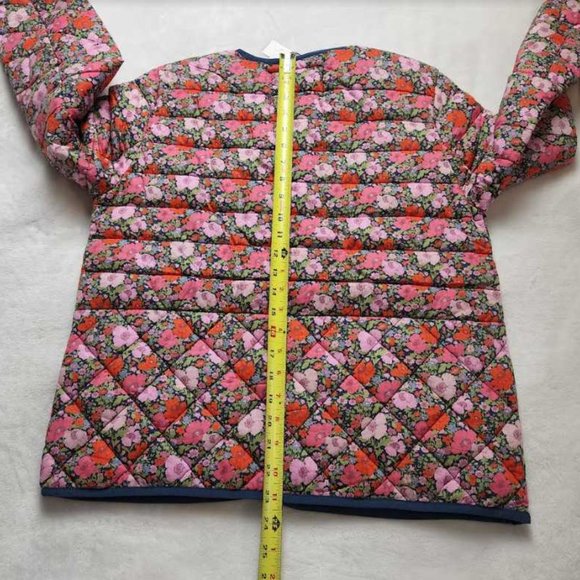 New women's S J Crew quilted lady jacket in Liberty Meadow Song floral - Picture 8 of 12
